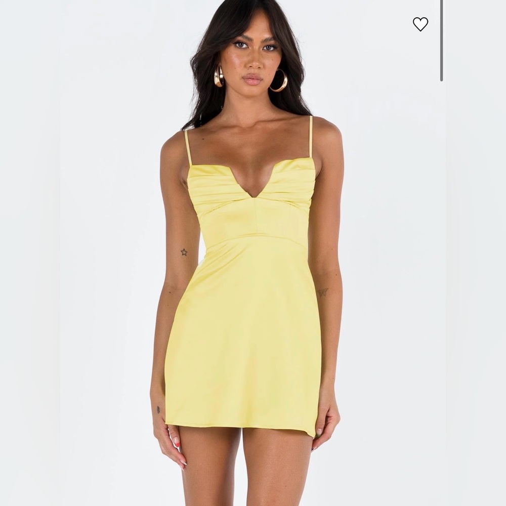 Della mini dress butter from Princess Polly!
